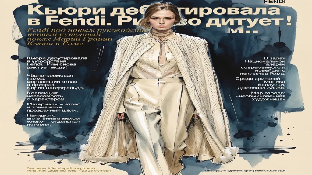 Кьюри дебютировала в Fendi. Рим снова диктует моду!